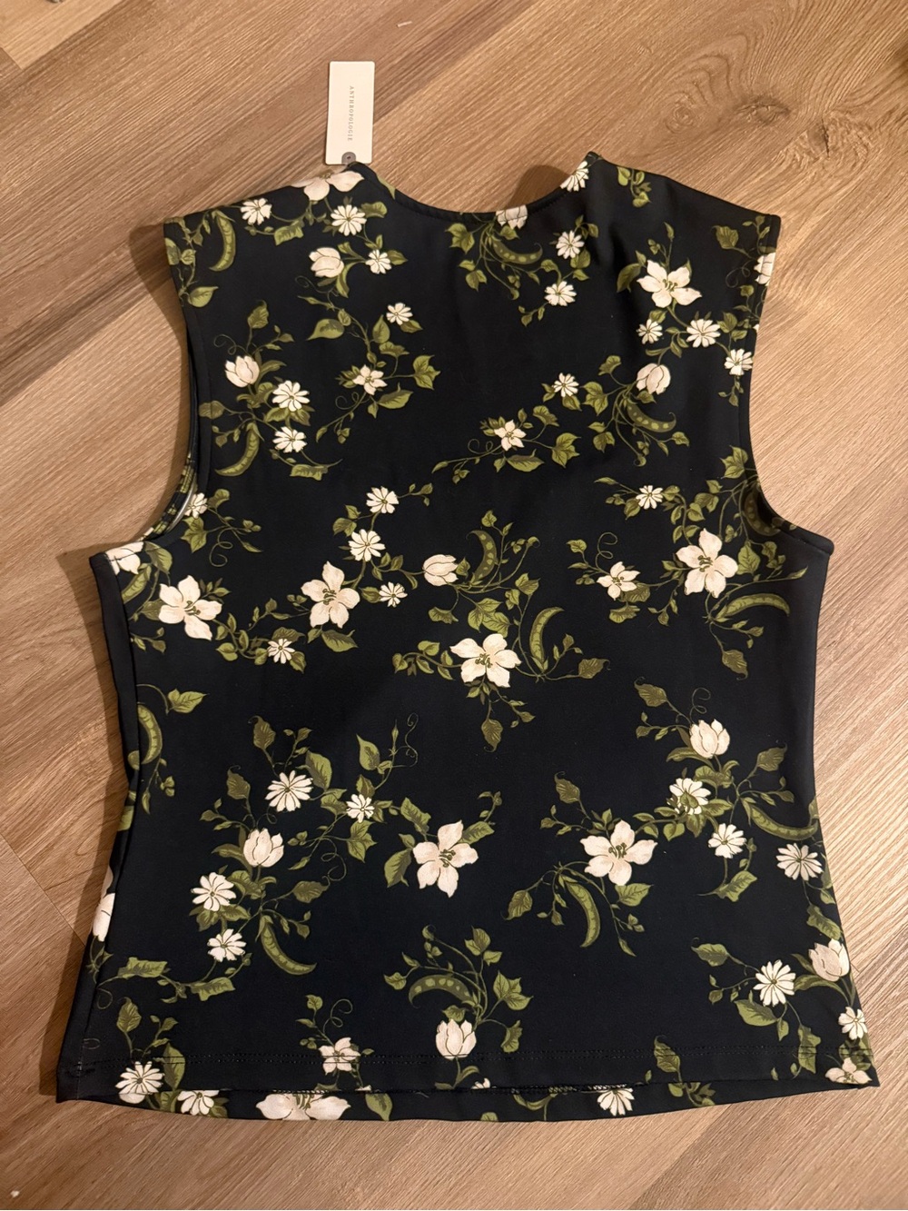 Maeve Black Floral Tank Top - Picture 7 of 9